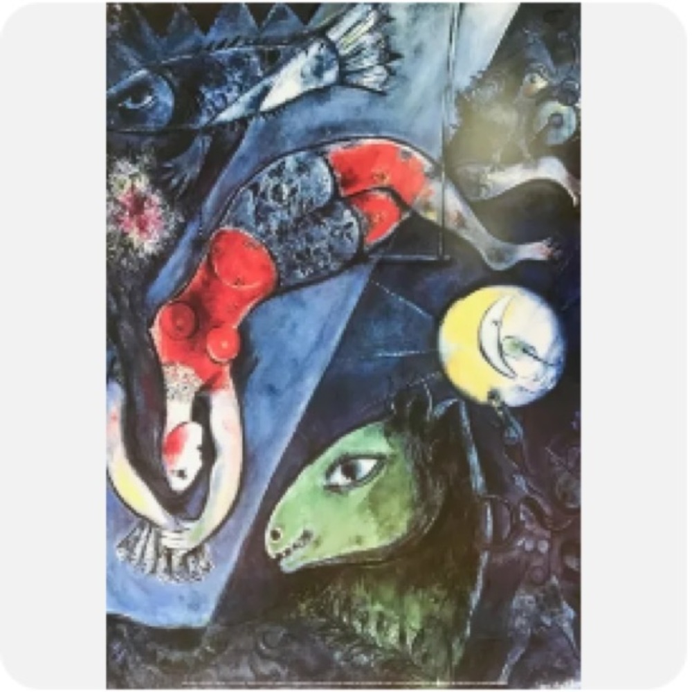 Marc Chagall Poster Le Cirque Bleu